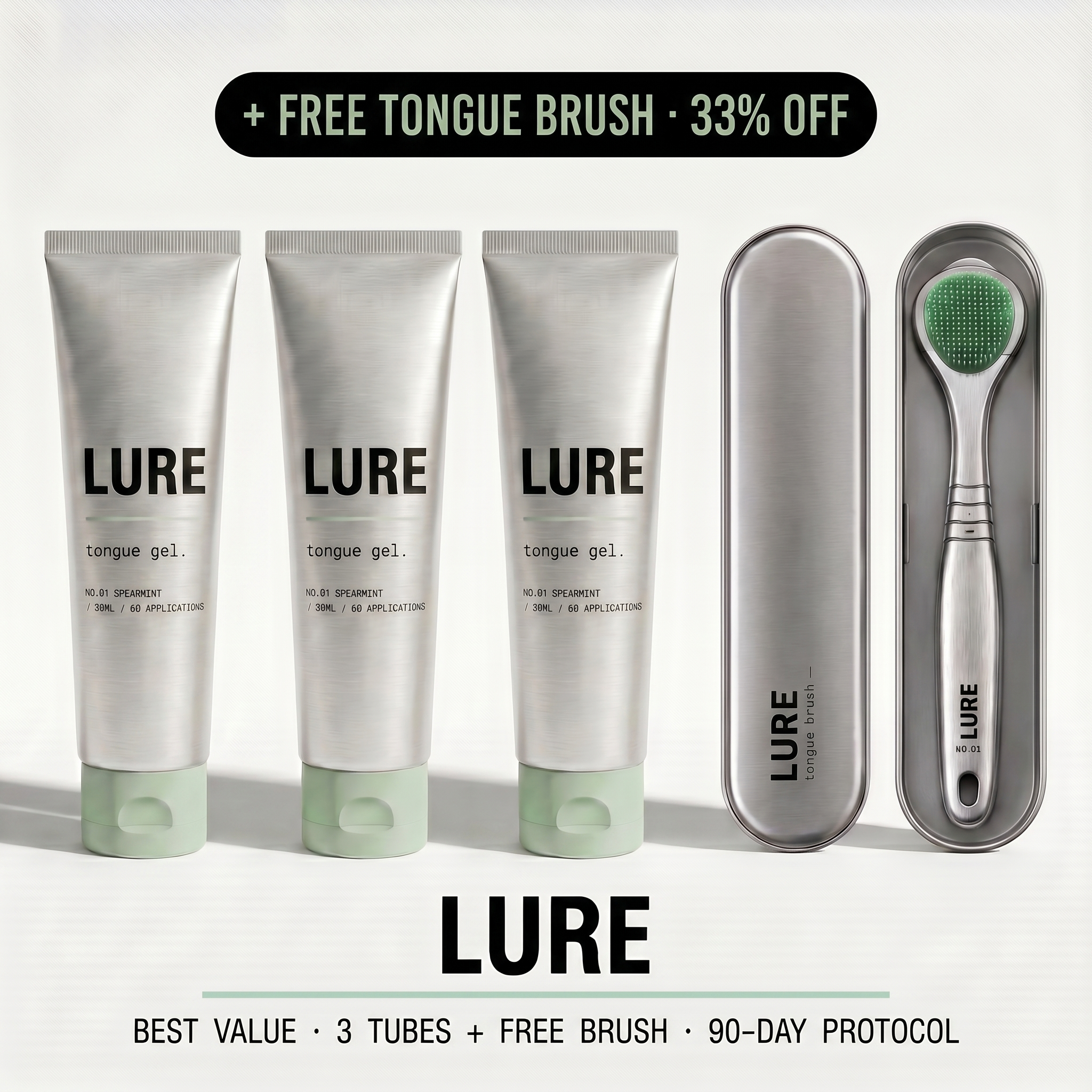 LURE 3 TUBES + BRUSH